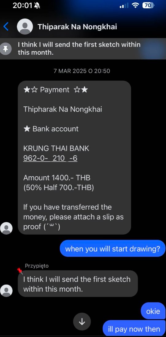 Yamekarii's tweet photo. Warning: scammer. 

In 2025, this person scammed me—she took my money but didn’t deliver the item, blocked me everywhere, and deleted her accounts. She has returned to various platforms, including vgen. Please be careful of her—there are many victims, and the money she owes them is already in the thousands of dollars! I no longer believe I’ll get my money back, but don’t let her scam you! 

She previously used the account Thiparak Na Nongkhai

Her social media handles will be in the comments. Please share this so people can find out about it. (more info in comments)

her twitter:

@Nodoguro_desu

#vgen #vgencomm #pixiv #deviantart #vtuber #commission #vtubercommission