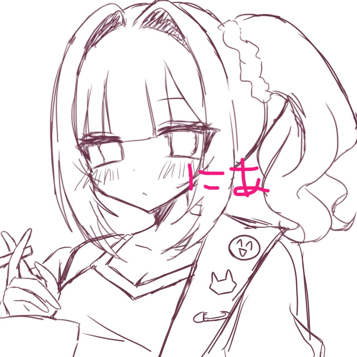 niersummer's tweet photo. ラフらくがきですがお借りしました𖤐´-
（トリミング済みです） https://t.co/RvkG5ugz4N