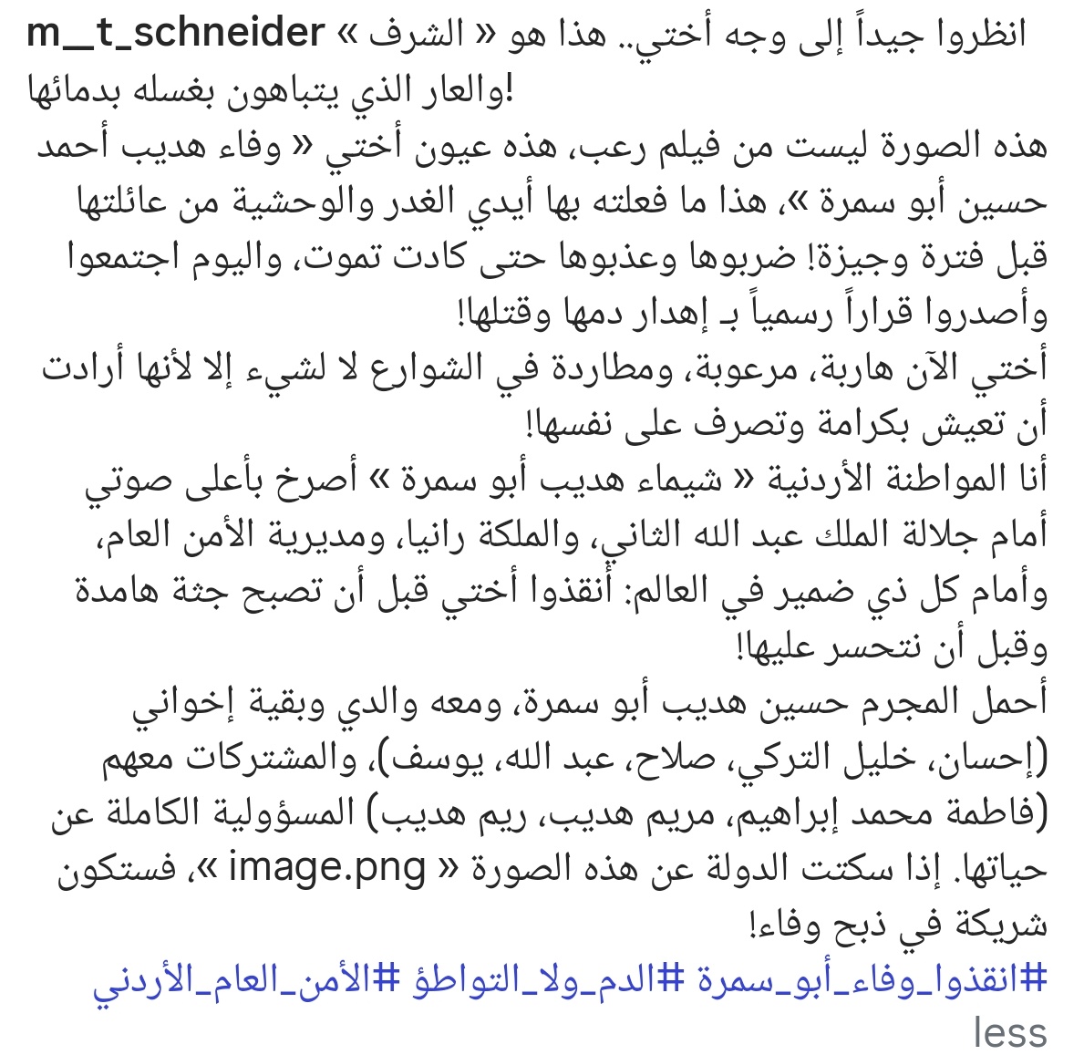 notsufake's tweet photo. بلاد الرعب أوطاني

#أنقذوا_وفاء_أبو_سمرة https://t.co/IVCG3x1PZF