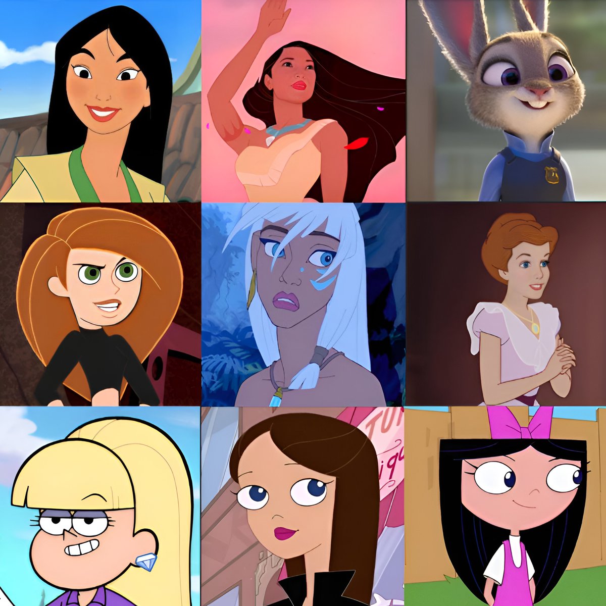 cartoonvibes26's tweet photo. Who's Your Favorite Female Character Here? 👇 https://t.co/q4V6FeyBPL