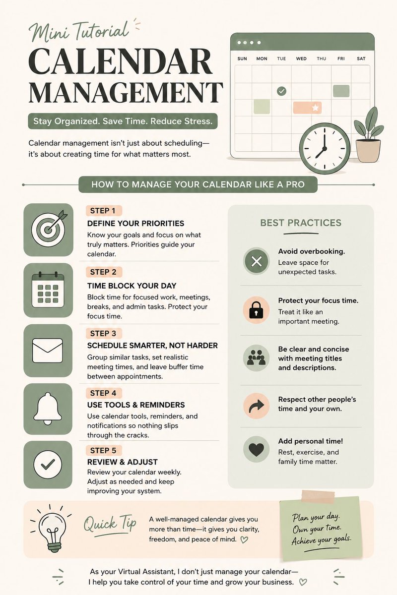 dmelaninbola12's tweet photo. A calendar isn’t just for meeting,it’s a tool to stay organized.
✨ 3 quick tips:
• Use clear event titles.
• Set reminders.
• Leave buffer time between meetings.
Small habits = better productivity. 💙
@TechCrush.pro
#Tech4Africans #LearningWithTechCrush #CalendarManagement https://t.co/9xroGtDGox