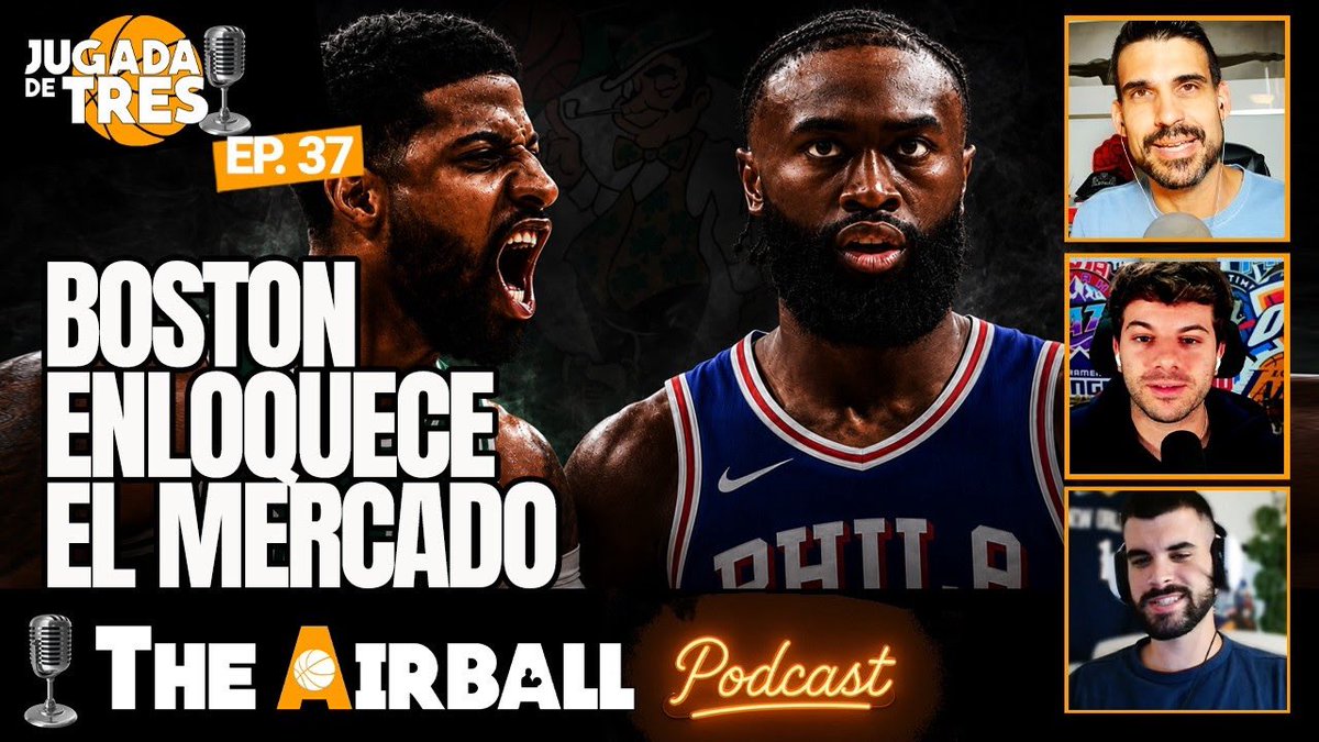 TheAirballcom's tweet photo. 🔥 ¡LOCURA ABSOLUTA en la NBA!

🤯 JAYLEN BROWN A SIXERS, PAUL GEORGE A CELTICS, KAWHI LEONARD A TORONTO, LEBRON PLANTA A LOS LAKERS...

Y nos juntamos @leocarranza99 @AdriMercaderNBA y @nachogarciad para ponerte al día en una horita

🏀 ¡MUCHO BASKET!
👉🏼 https://t.co/fMm5tIeD3w https://t.co/H2ec8PX9ne