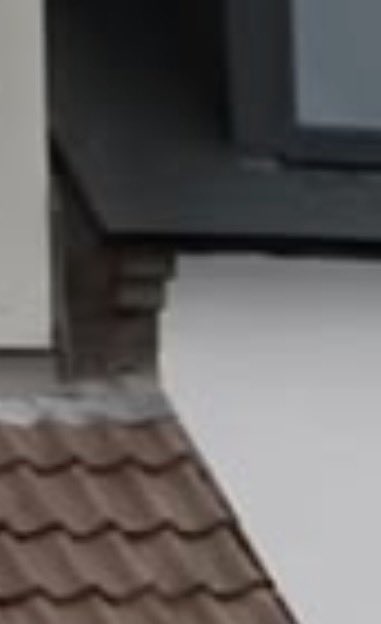 AmuHav's tweet photo. @LoftusSteve @itaintwhywhywhy right hand is definitely AI, it couldn't replicate the deco on the left house, merged the two houses, drainpipe missing its box and is a nonsensical wiggle instead, and it couldn't separate the top brick trim of the old front garden wall from the house on the right. https://t.co/TESHOjRqhH
