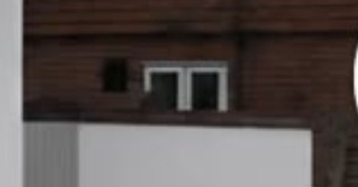AmuHav's tweet photo. @LoftusSteve @itaintwhywhywhy right hand is definitely AI, it couldn't replicate the deco on the left house, merged the two houses, drainpipe missing its box and is a nonsensical wiggle instead, and it couldn't separate the top brick trim of the old front garden wall from the house on the right. https://t.co/TESHOjRqhH