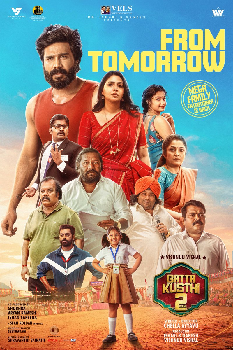 ProAntoine4U's tweet photo. Movie rating: 4/5 #Gattakusthi முதல் பாகத்தை விட இரண்டாம் பாகம் மிகவும் சிறப்பாக உள்ளது. விசுவாசம் படத்திற்கு பிறகு குடும்பத்துடன் அனைவரும் ரசிக்கும் வகையில் இயக்குனர் படத்தை உருவாக்கியுள்ளார். குழந்தை நட்சத்திரம் சாராவும், மீனு டீச்சர் கதாபாத்திரமும் சிறப்பாக கவனம் ஈர்க்கின்றன. https://t.co/9WYdraHPRT