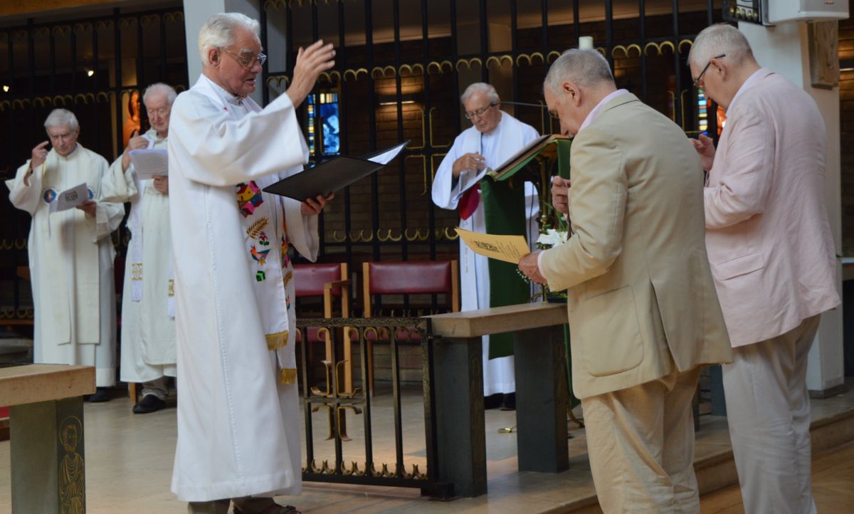 johnamonaco's tweet photo. I think one of the main reasons why some Catholics are shocked by the SSPX excommunications is because in our current day, ecclesial punishment seems to go only one way. Yes, the consecrations against papal approval were a schismatic act, and the punishment is deserved.

But this upcoming Sunday, you could essentially attend a “Pride Mass” (like this one pictured below, from last Sunday) and not face any penalties. You can advocate for women’s ordination, publicly dissent from Catholic teaching on contraception (see Fordham University’s president), or be a pro-abortion politician (Biden)—and you remain in “full communion”.

I’ll leave it to the canon lawyers to figure out legal minutiae. But the fact is, on the ground, faithful Catholics see a ridiculous double standard. You can “bless” a same-sex partnership during Mass (pictured below, at London’s Holy Apostles Church), and remain a priest in good standing. You can doubt the existence of Satan (see the Superior General of the Jesuits), and publicly dissent against revealed truths, and still not be excommunicated.

This isn’t “whataboutism”. This is an attempt to examine the basic principles by which the Church condemns dissent and rebellion. If those principles aren’t applied evenly and consistently, don’t expect the Catholic faithful to trust the Church’s leadership on crime and punishment.