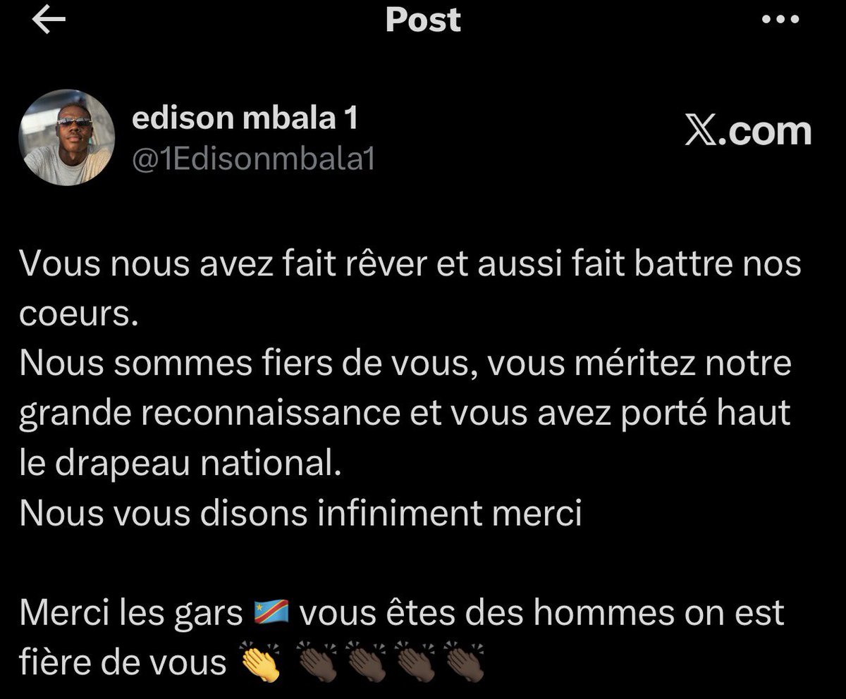 1Edisonmbala1's tweet photo. @parigoLion https://t.co/uEjv878ZwT