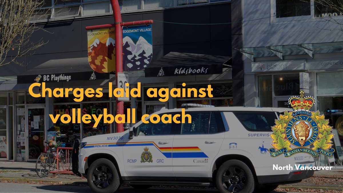 nvanrcmp's tweet photo. Charges laid against volleyball coach

Link to release: https://t.co/jsGsuzWw8a https://t.co/wNh2yJFQZ2