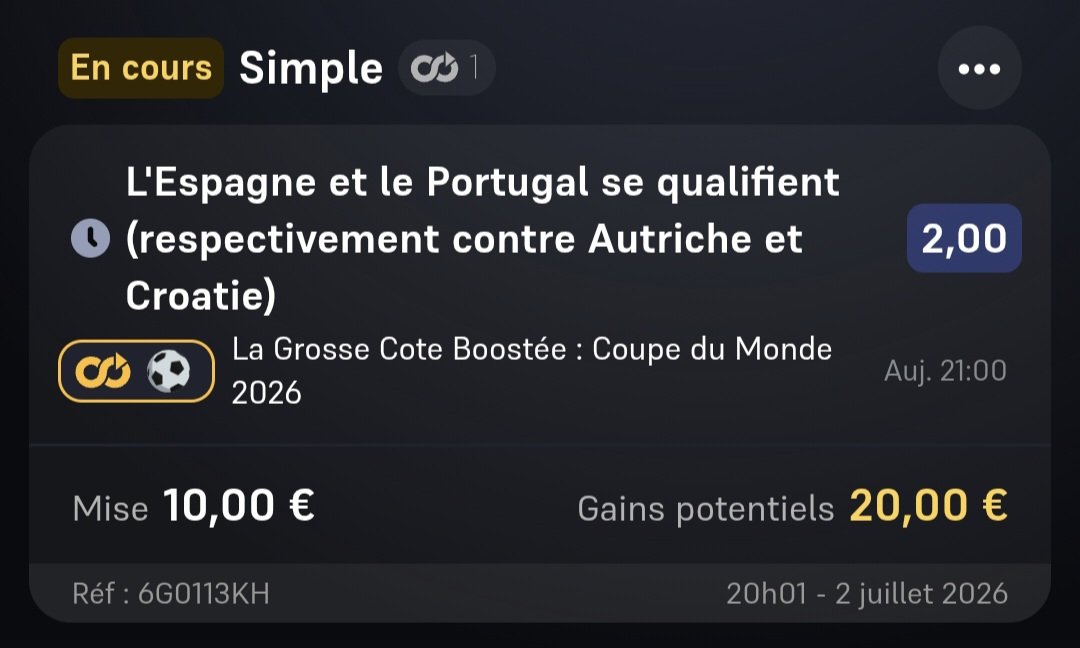 ValueBet3's tweet photo. BOOSTS WINAMAX ET BETCLIC DISPO 🤩⚽️🇪🇦 ... https://t.co/GKsvfN1OOQ