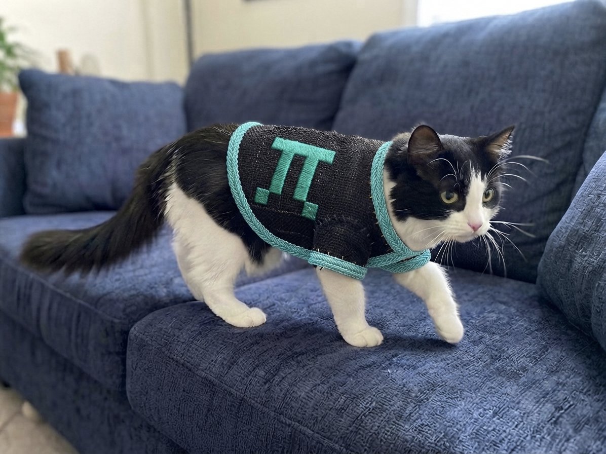 Huzaif066's tweet photo. Today I made a jersey for my cat Misty with the @fermah_xyz logo.

Be honest, how does it look.

Do you think Misty is about to go viral or what.

Drop your feedback I can't wait to hear what you think... https://t.co/ZpfCTP5kQr