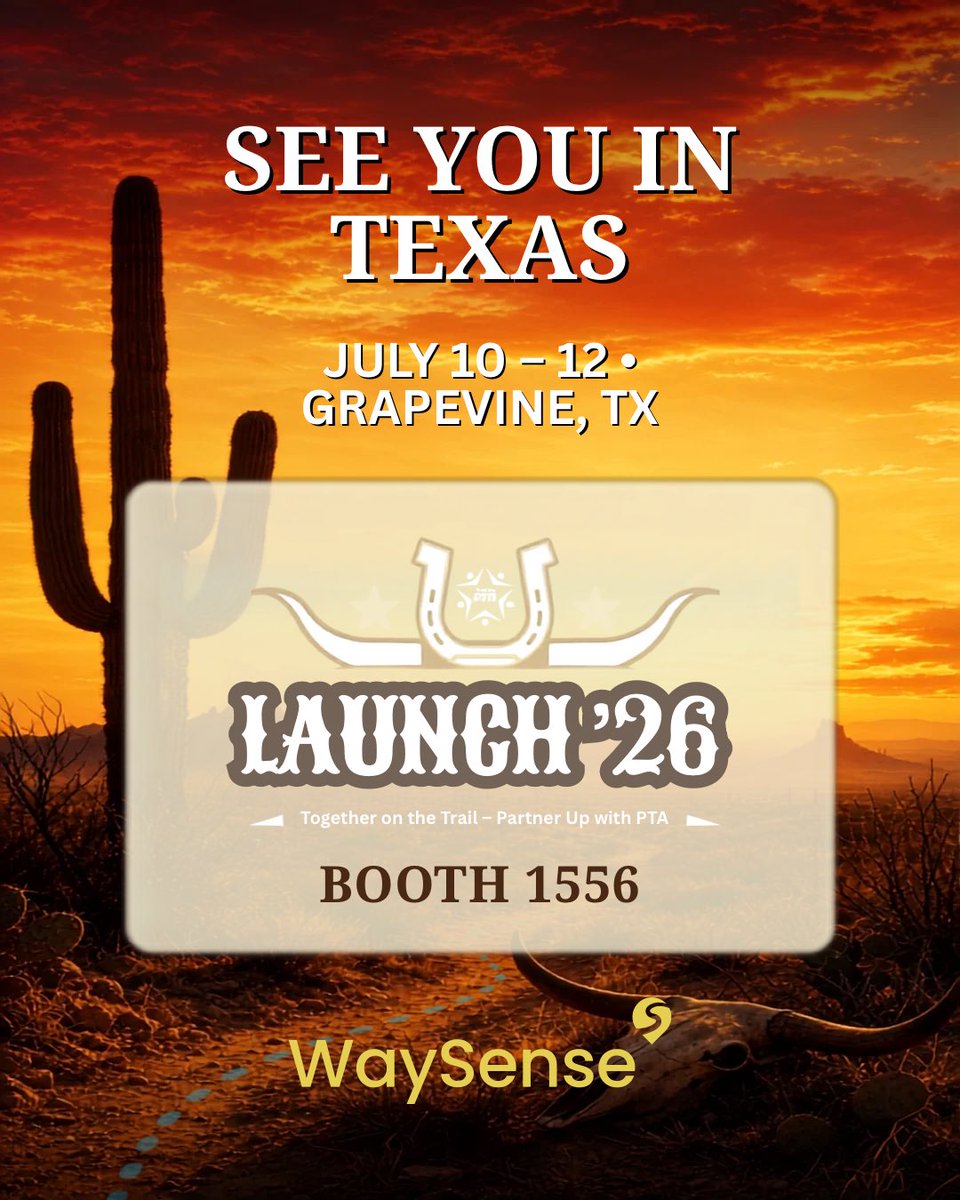 Waysense_'s tweet photo. Texas parents, we’re coming to you. 🤠

The WaySense team is hitting the trail for LAUNCH ’26 — July 10–12 at the Gaylord Texan in Grapevine. Come find us at Booth 1556.

You already do the hardest job in the world. You worry every time the keys leave your hand. You coach through every close call. You show up, again and again.

WaySense rides with you. Real-time coaching, honest feedback, and the data to back up every conversation you’re already having with your teen behind the wheel.

Stop by. Say howdy. Let’s talk about safer roads for Texas families.

Capture. Coach. Correct.

@txstatepta 

#LAUNCH26 #TexasPTA #TogetherOnTheTrail #TeenDriverSafety #ParentsWhoDrive
