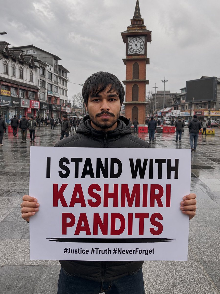 SumitVashishtin's tweet photo. Why do the people who protest for Khamenei or Gaza never raise their voices for justice for the Kashmiri Pandits? 🤫 So much for ‘secularism. https://t.co/3LKVZZG6gu