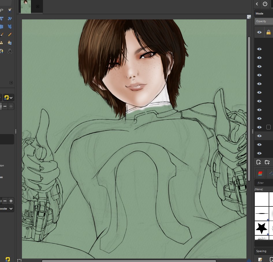 artconscript's tweet photo. Wip 
Tomboy Evie will stay
#stellarbladebloodrain https://t.co/UB3vOQNKOu