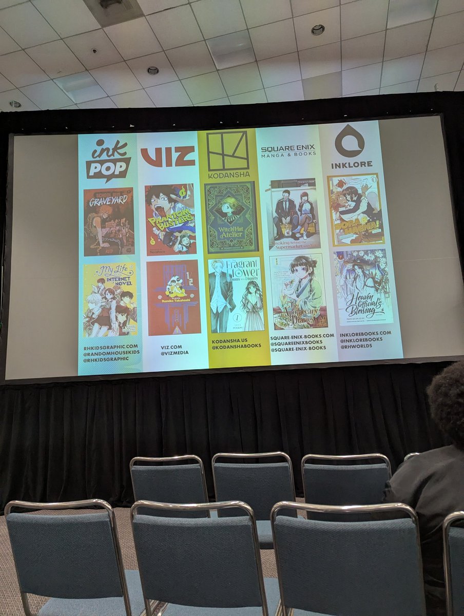 WinterVenom91's tweet photo. At the "How Manga is Acquired" panel alongside veteran panel goer @MangaAlerts !

This will be a thread over the panel https://t.co/IG0O5vNrCm
