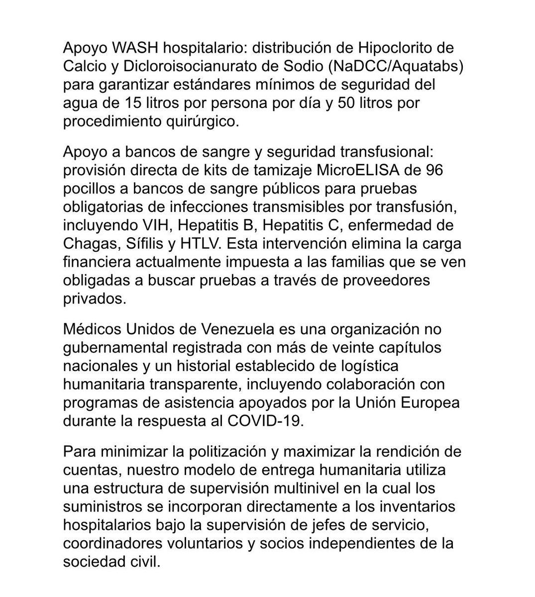 Simonovis's tweet photo. El estado la Guaira muy cerca de una epidemia bacteriológica. 

“La red hospitalaria es un caos, agotamiento crítico de suministros y severa vulnerabilidad en asistencia médica creada por años de escasez crónica.”

Acá copia de parte de un informe sobre la situación hospitalaria y que maneja el Comando Sur desde haces 72 horas.