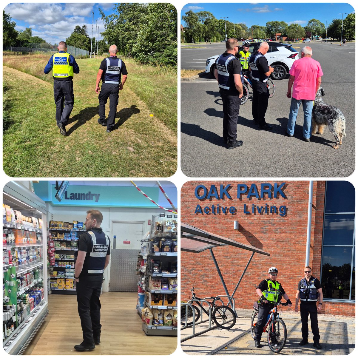 AldridgeWMP's tweet photo. ๐จ๐ฎ๐ป Officers have been on patrols today working in partnership with @WalsallCouncil community protection officers targeting areas of recently reported antisocial behaviour and providing visibility to deter issues around businesses. ๐๐
#ASBAwarenessWeek #MakingCommunitiesSafer https://t.co/3gX6twJgwe