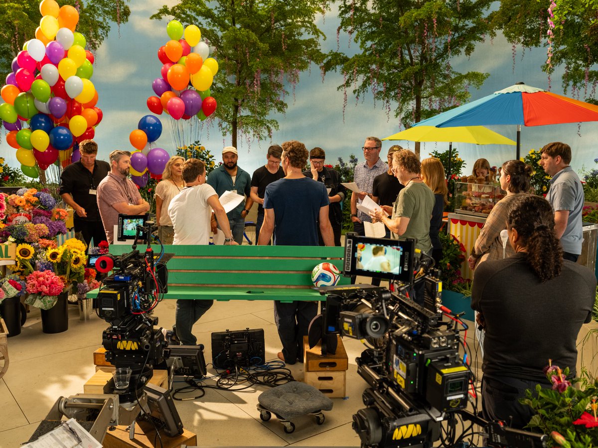 Hughcevans's tweet photo. A little #behindthescenes from the set with Chris Martin, @TheMuppets, and our friends from @sesamestreet! 

From this set to the first-ever FIFA World Cup 2026™ Final Halftime Show — our stages have always worked to change the world.

This is what the FIFA Global Citizen Education Fund is all about - so every kid gets the chance to learn, to play, and to dream.

The whole world will be watching on July 19. ⭕️

Join us and support today ➡️ https://t.co/5RJGWwuwXi