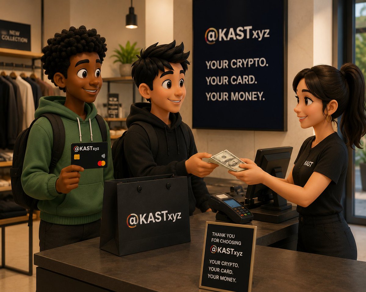johnnice1222's tweet photo. Crypto adoption isn't just about buying digital assets it's about being able to use them whenever and wherever you need.

That's why @KASTxyz is building solutions that connect your digital wallet to everyday spending. Whether you're shopping, paying bills, or accessing cash, 🧵 https://t.co/6m6nzI6Xxs
