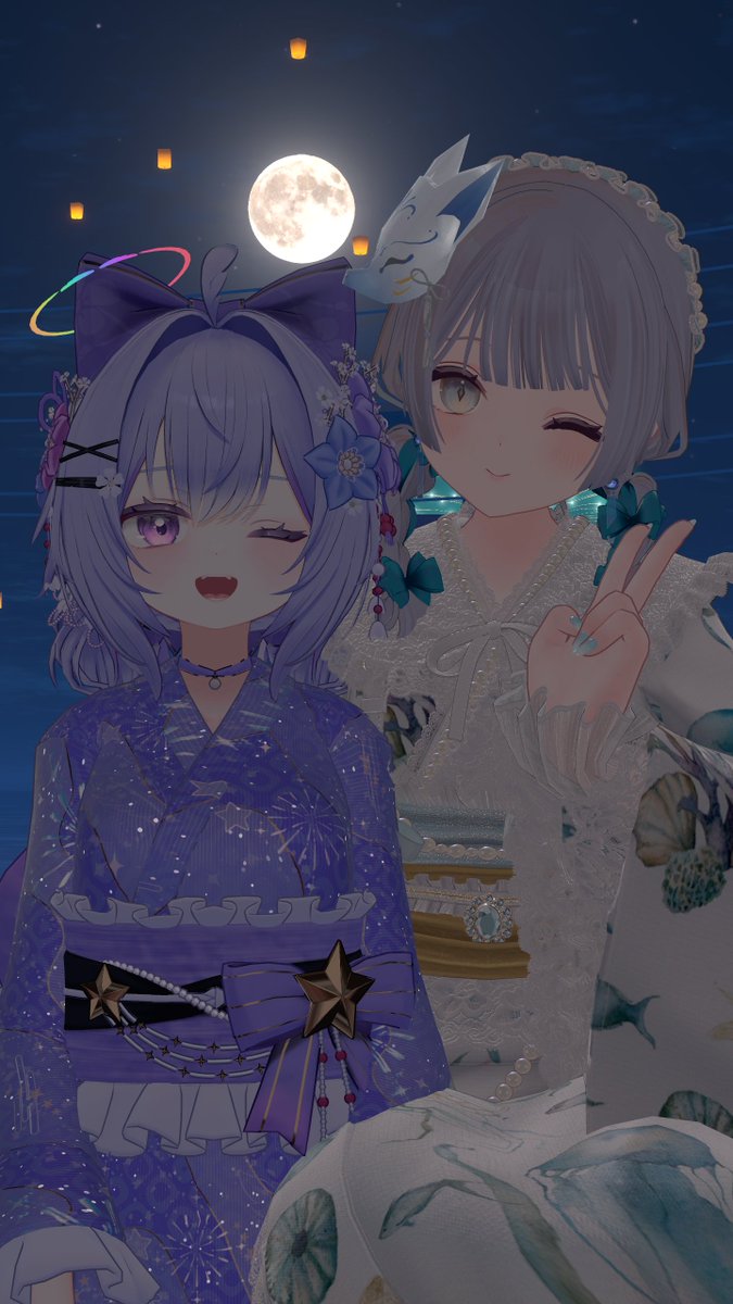 rikkuchan_neru's tweet photo. 今日は作業しながらチル～
カプリィナDLC浴衣可愛い！ https://t.co/82VT53oD2R