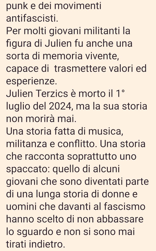 paolabest64's tweet photo. 📌#La_Resistance des #Red_Warrios ✊💢
☆
https://t.co/OoK0TauN3g
☆
IL Suo Nome non dice molto al grande pubblico, ma per intere Generazioni di Militanti Antifascisti Francesi #JulienTerzics è stato un #Simbolo.
La sua Storia comincia nella..👇 https://t.co/6VZTFeD7m3