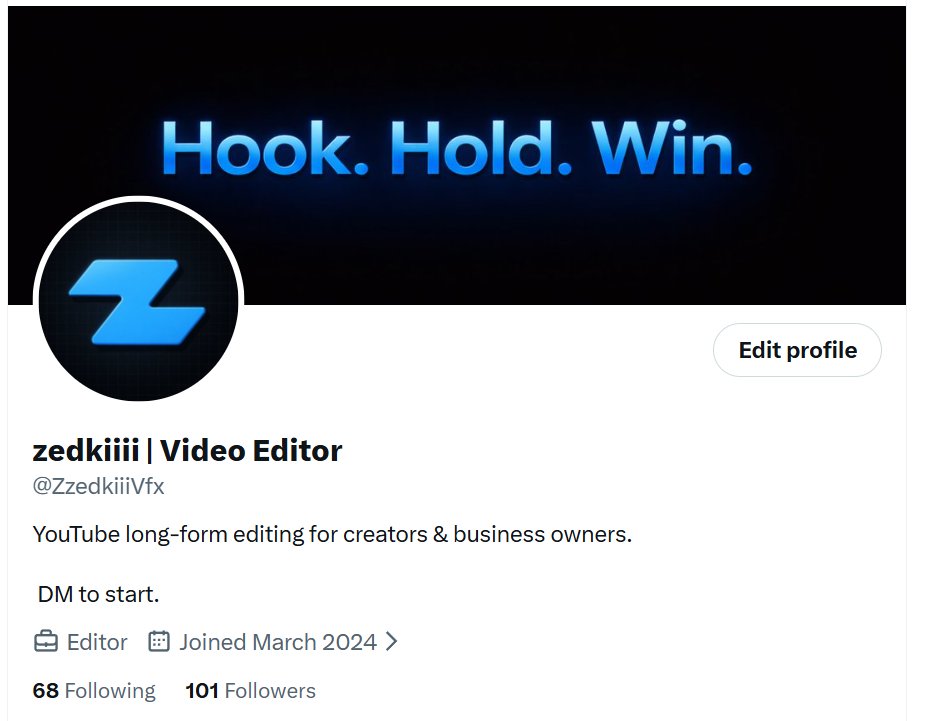zedkiiii | Video Editor tweet media