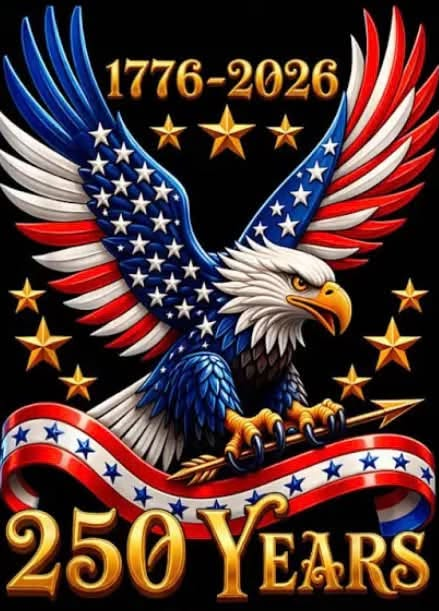 KennethFCrowe1's tweet photo. 1776-2026: 250 YEARS 🇺🇸
From the first spark of liberty to today, the American spirit still flies high.
We remember the cost. We honor the promise. We carry the torch.
Happy 250th, America. 
#Semiquincentennial #250Years #USA https://t.co/XgGHDCbij6