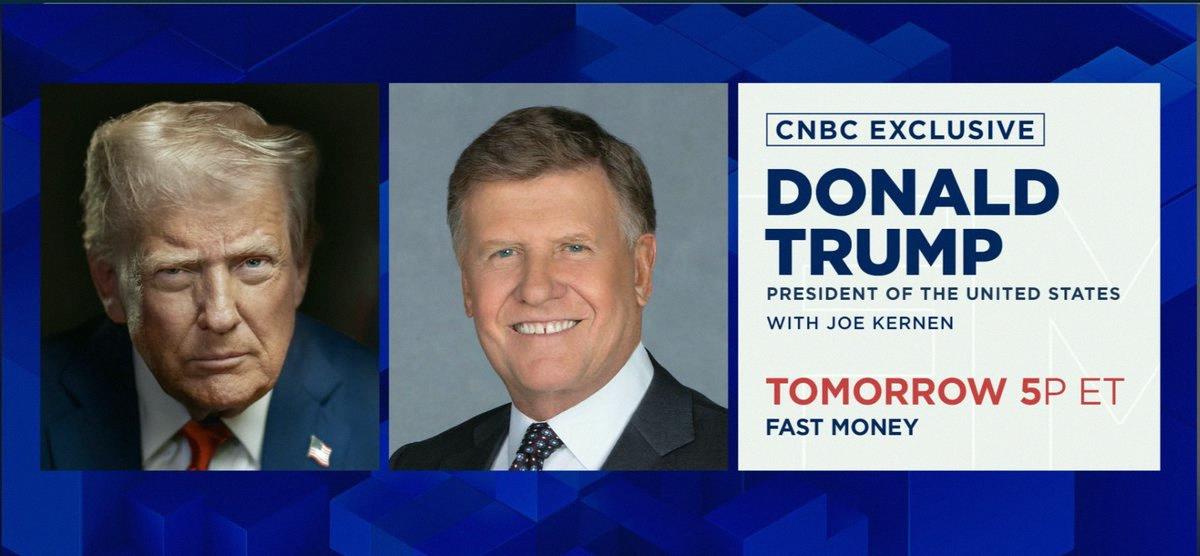 s3292's tweet photo. Just a heads up ✨

Stock market's closed Friday. Trump’s on CNBC tomorrow at 5PM ET.

So he’s going live AFTER the market wraps up for the week.

We know what he tends to do when the market's not open…

What’s he gonna say tomorrow? https://t.co/J1m5vrXlCP