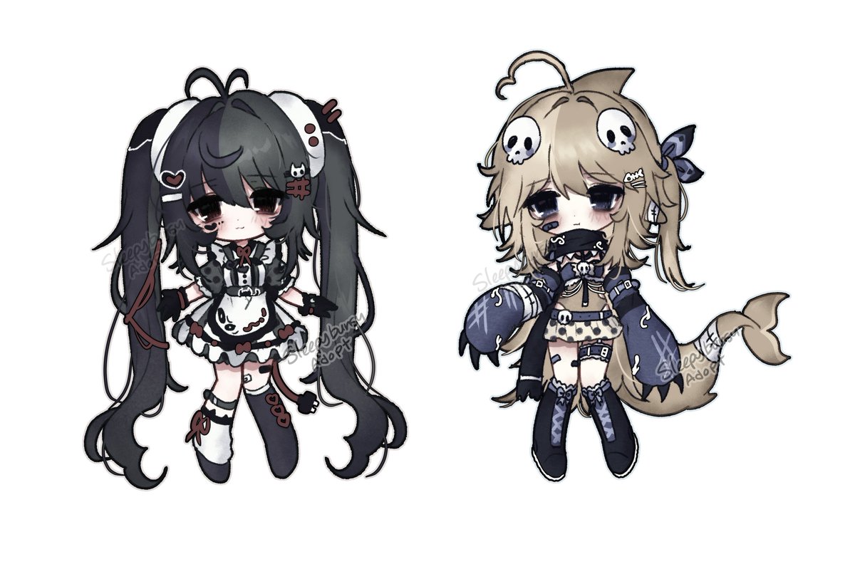 Sleepybunsu's tweet photo. 👁‍🗨 Android Maid ♥️
💀 Sand Orca 🖤

New Chibi Adoptables up!

🔁 appreciated!

Adopt here ⬇️ https://t.co/8ZDgxVWj11