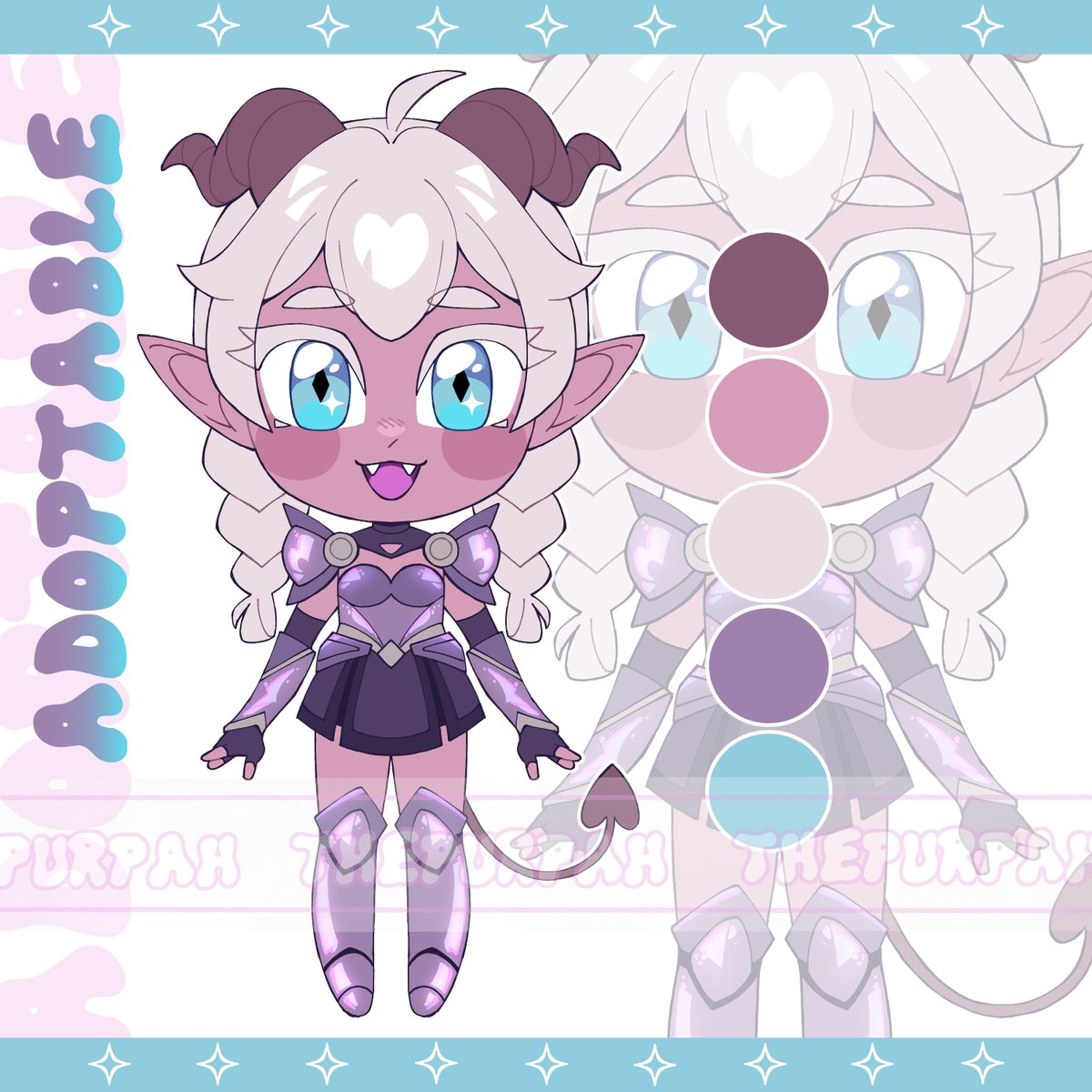 thepurpah's tweet photo. My first stab at some adoptables! You can find them on my Vgen shop ^^ (Link below!) https://t.co/maSgq91xjI