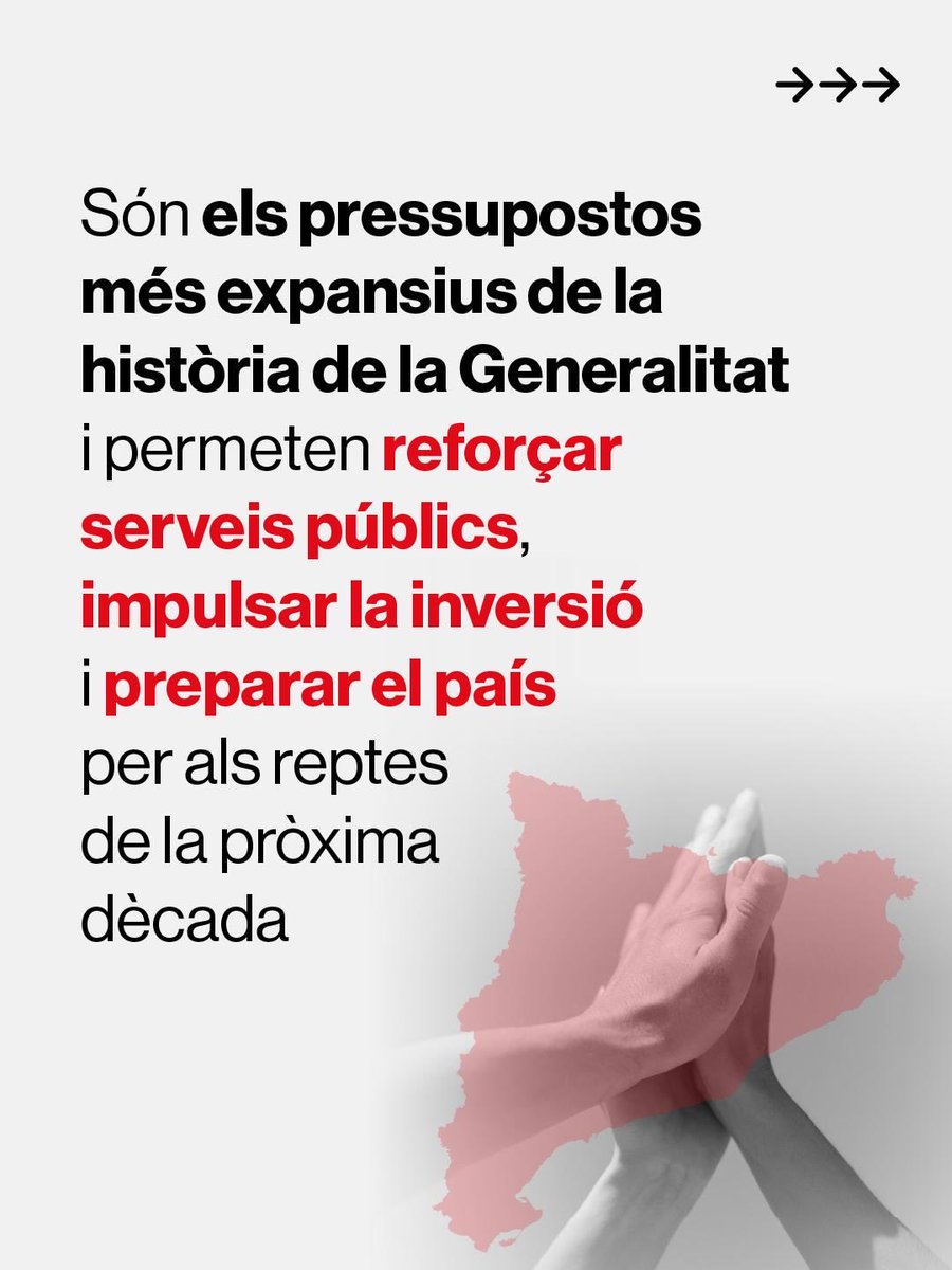 Cugat_Psc's tweet photo. Catalunya ja té pressupostos, els més alts de la història de la Generalitat. 

Amb un objectiu clar: generar prosperitat i assegurar que arribi a tothom. #SantCugat https://t.co/x0vwx4JvwU