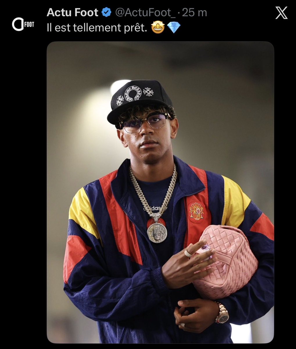maesenhess's tweet photo. Je crois que Yamal est titulaire, beau et va lâcher une masterclass ce soir mais j’suis pas sûr https://t.co/RKNByazjt5