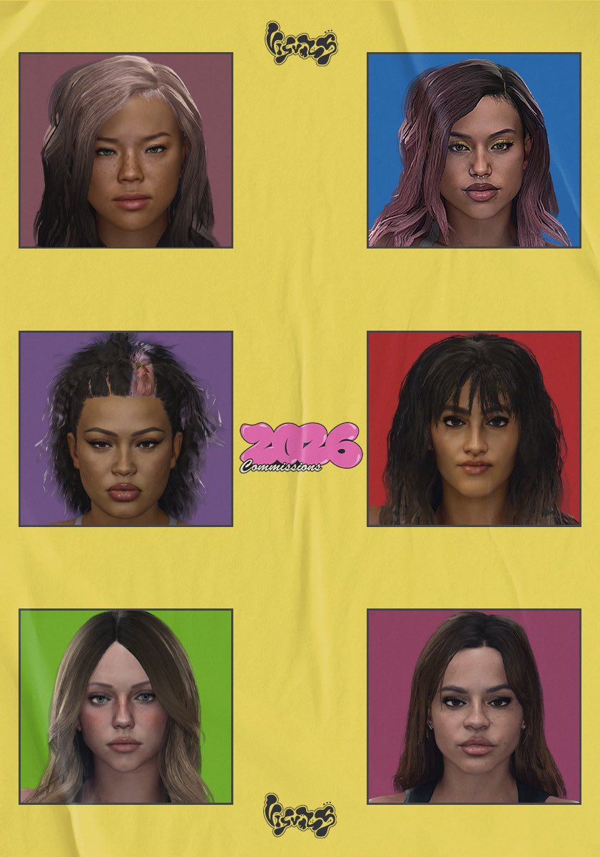 TheMinamiStar's tweet photo. Face Textures For Sale!
———
- 12 Available CAWS
- $15 Each
- More prices listed on PG. 1 for Texture Commission Prices
- DM if interested

💸 Accept PayPal, Cash App, Venmo, &amp; Zelle

📖 Check PG. 3-4 for close ups and full catalog 
———
#WWE2K26 https://t.co/dJCyUtHhFa