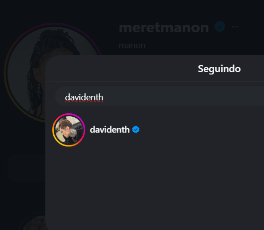 KATSEYEBRASIL's tweet photo. DISPERSA! Manon voltou a seguir David Enth, seu namorado. https://t.co/xN0s04RoLO