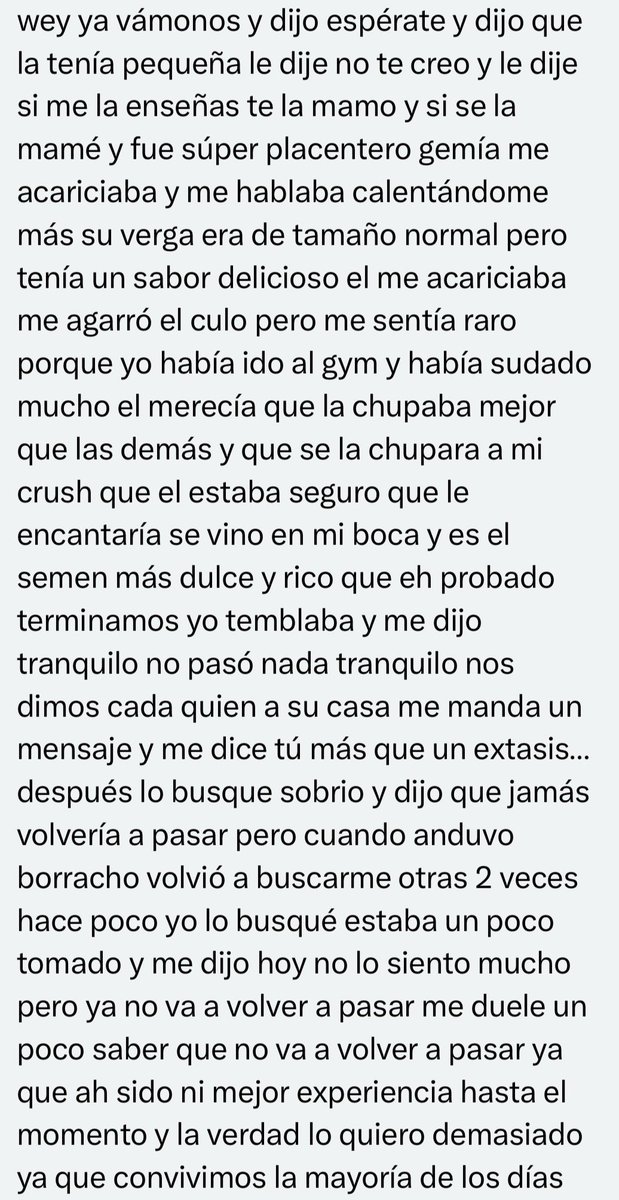 Relatos_col's tweet photo. Relato anónimo 👻

Título: La primera vez de mi primo con expereiencia gay. 

📥DM abierto para confesiones. 

#confesiones #relatoerotico #sexo #swingler #gay #hetero https://t.co/oNEaaQZlnF