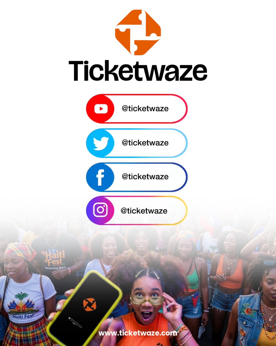 ticketwaze's tweet photo. Nou se βTicketwazeβ, nou ede w vann ak achte tikΓ¨ w pi fasil, pi rapid. π₯ππΉποΈ
#Thewaitisover
#FollowUs
#Modernevent
#viral
#haiti https://t.co/25NYMKxw0I