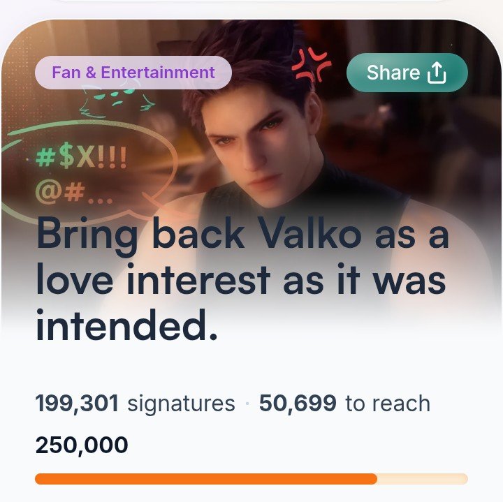 oxiddys's tweet photo. NO SE OLVIDEN DE FIRMAR POR FAVOR ESTAMOS A NADA DE LAS 200K 

VAMOS POR 250K 

https://t.co/vbwnfeb4aB

#KeepValkoAlive
#NoToValkoCancellation 
#BringValkoBack https://t.co/CXLPlbMdnW