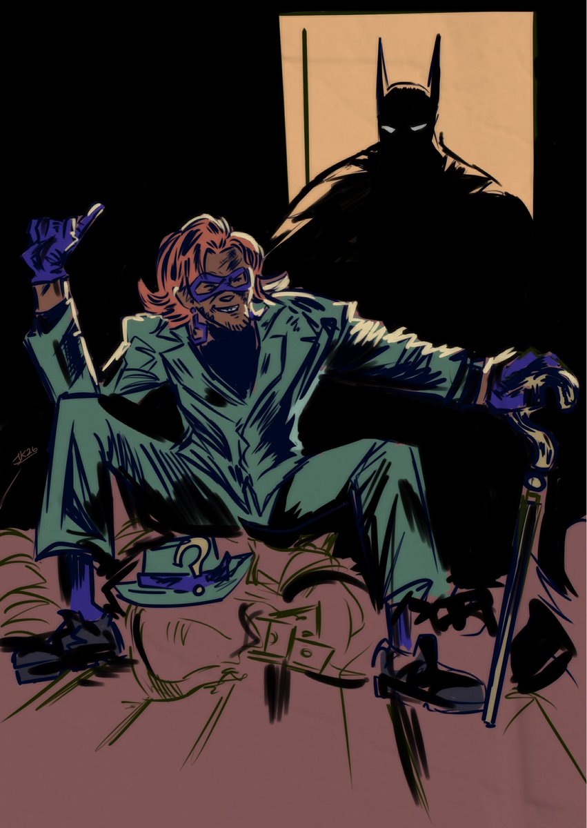 jpdrawz's tweet photo. Redraw >:) #theriddler #batman https://t.co/e5sGVhrdTR