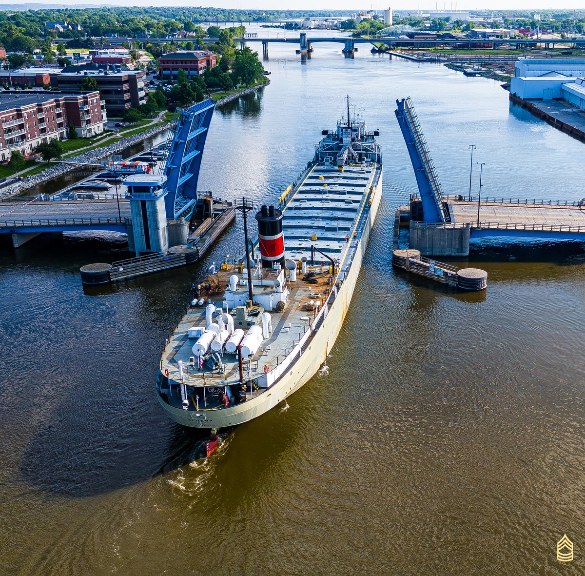 PortGreenBay's tweet photo. SHIP ARRIVAL: Alpena
Arriving: Sunday, July 5, 2026 @ 18:00 (6:00PM)
Departing: Monday, July 6, 2026 @ 16:00 (4:00PM)
Origin: Alpena, MI
Cargo: Cement
Photo Credit: Master Sergeant Media, LLC https://t.co/ZmQ7K51LPC
