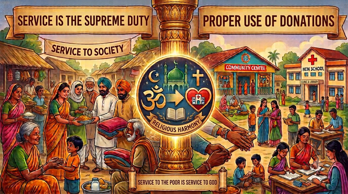 Netra_Assam's tweet photo. Serving the poor is the highest form of worship. It's time religious donations are used for uplifting the poor, educating children, healing the sick, and building stronger communities. @PMOIndia @MoSJE_India @RSSorg #SocialWelfare #CharityForChange #Seva https://t.co/42pnyXGtuy