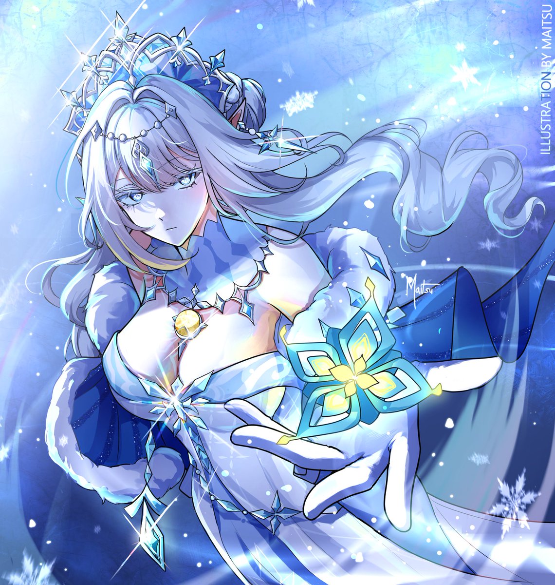 maitsuarts's tweet photo. ❄️The Tsaritsa- Anastasya Feodorovna Snezhnaya🧎‍♀️❄️

#genshinimpact #tsaritsafanart #illust https://t.co/NVM2Cc60Z1