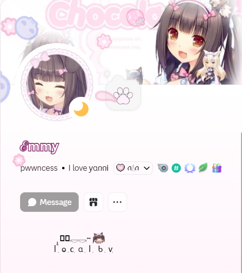 prncesea's tweet photo. ּּ𓏼 ֯    ⑅   discord  widget  feature  ,  so  cute  ! https://t.co/SsC4Hk2NOv