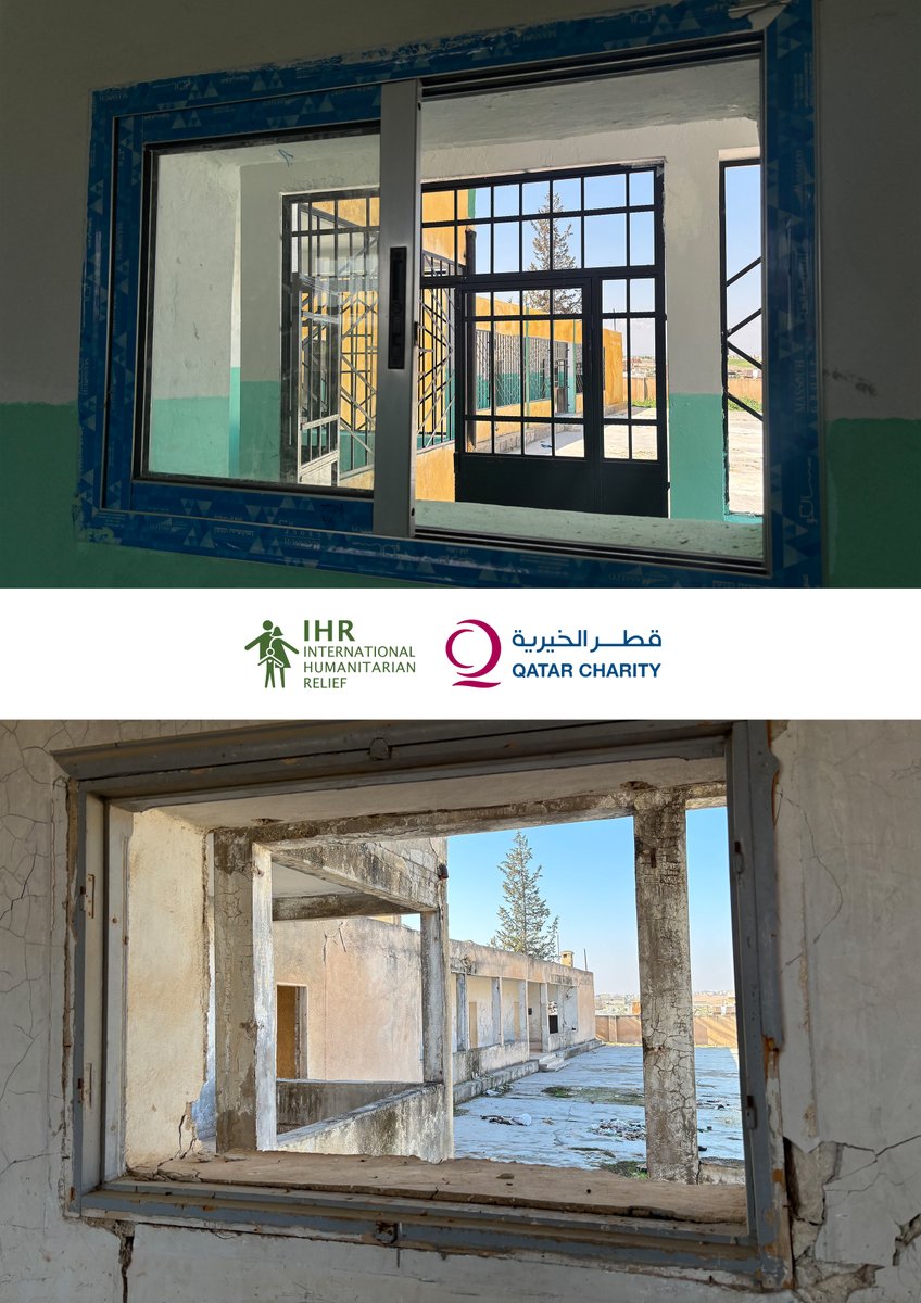 ihrelief's tweet photo. معاً نعيدها حياة لأطفال سوريا!

من الدمار إلى الألوان، تعود مدرسة تل آغر لتستقبل طلابها من جديد.
بالتعاون مع قطر الخيرية، تستمر حملات الترميم لأهلنا في سوريا. ساهموا معنا في إعادة الحياة إلى المدارس والمنازل عبر رابط الحملة: https://t.co/8sBTIuKPfW https://t.co/XDx7cISdt0