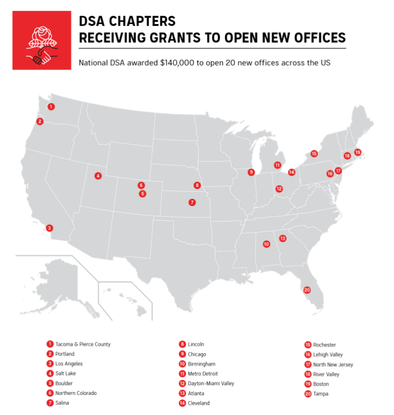 redstarcaucus's tweet photo. DSA chapters are opening new headquarters across the country at a critical moment in the growth of the socialist movement. Read why it matters in this article by NPC member and Red Star Hazel W. (@hdizz___ ) https://t.co/IMqIMONnhV