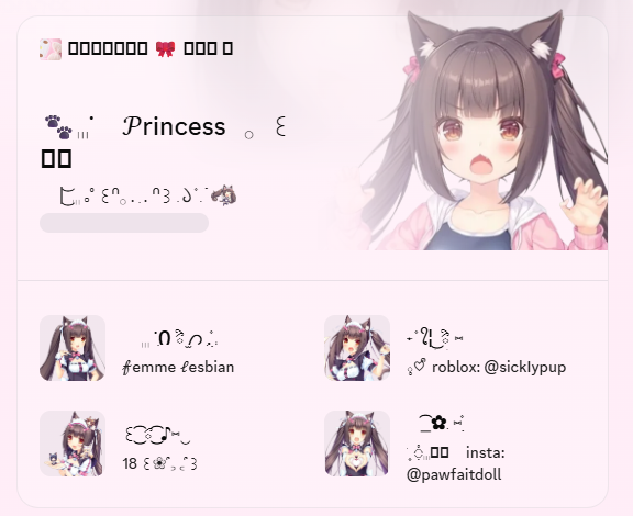 prncesea's tweet photo. ּּ𓏼 ֯    ⑅   discord  widget  feature  ,  so  cute  ! https://t.co/SsC4Hk2NOv