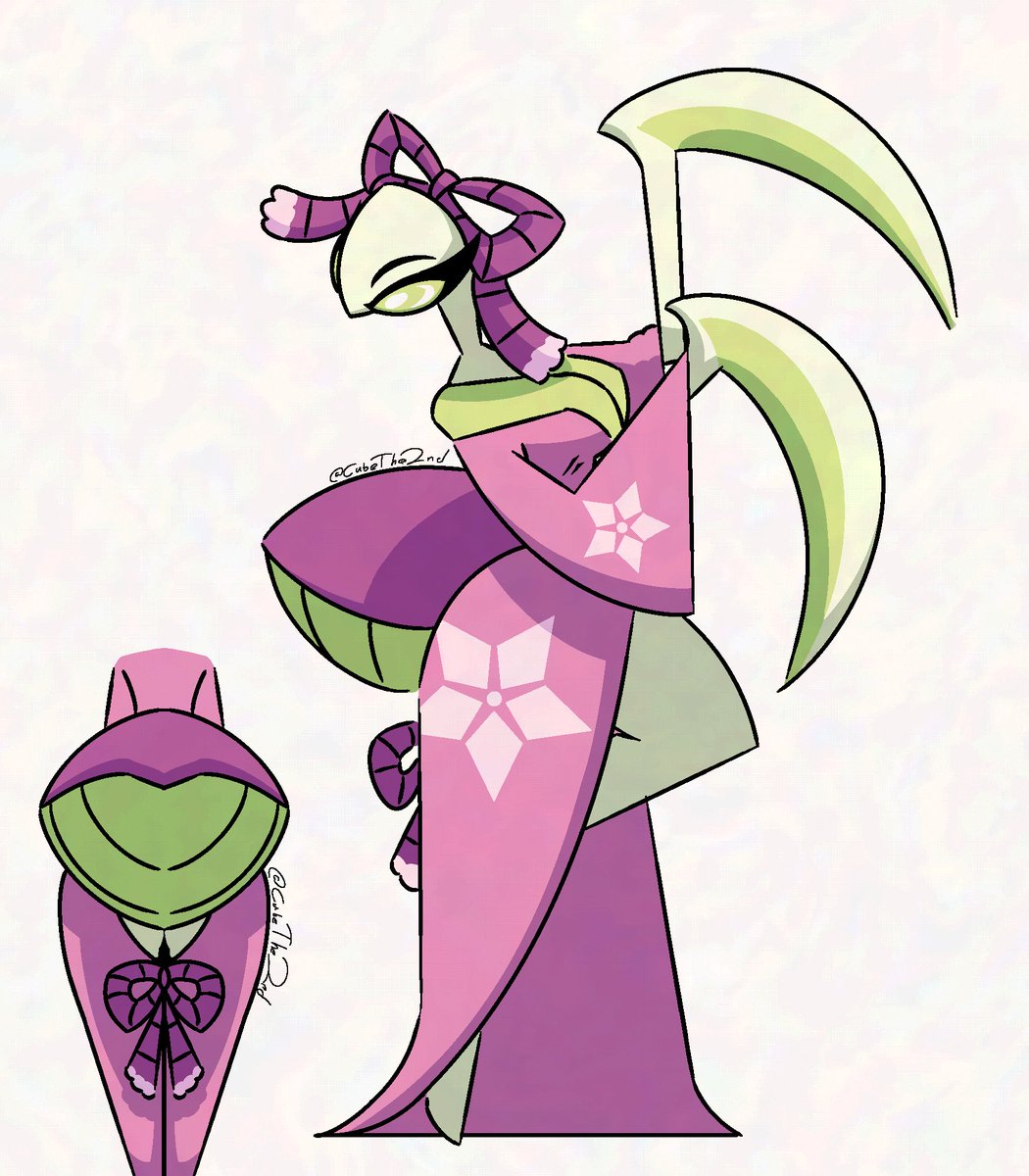 CubeThe2nd's tweet photo. I want that damn mantis from deltarune 
#DELTARUNE #DeltaruneSpoilers https://t.co/FhK4SLxMQM