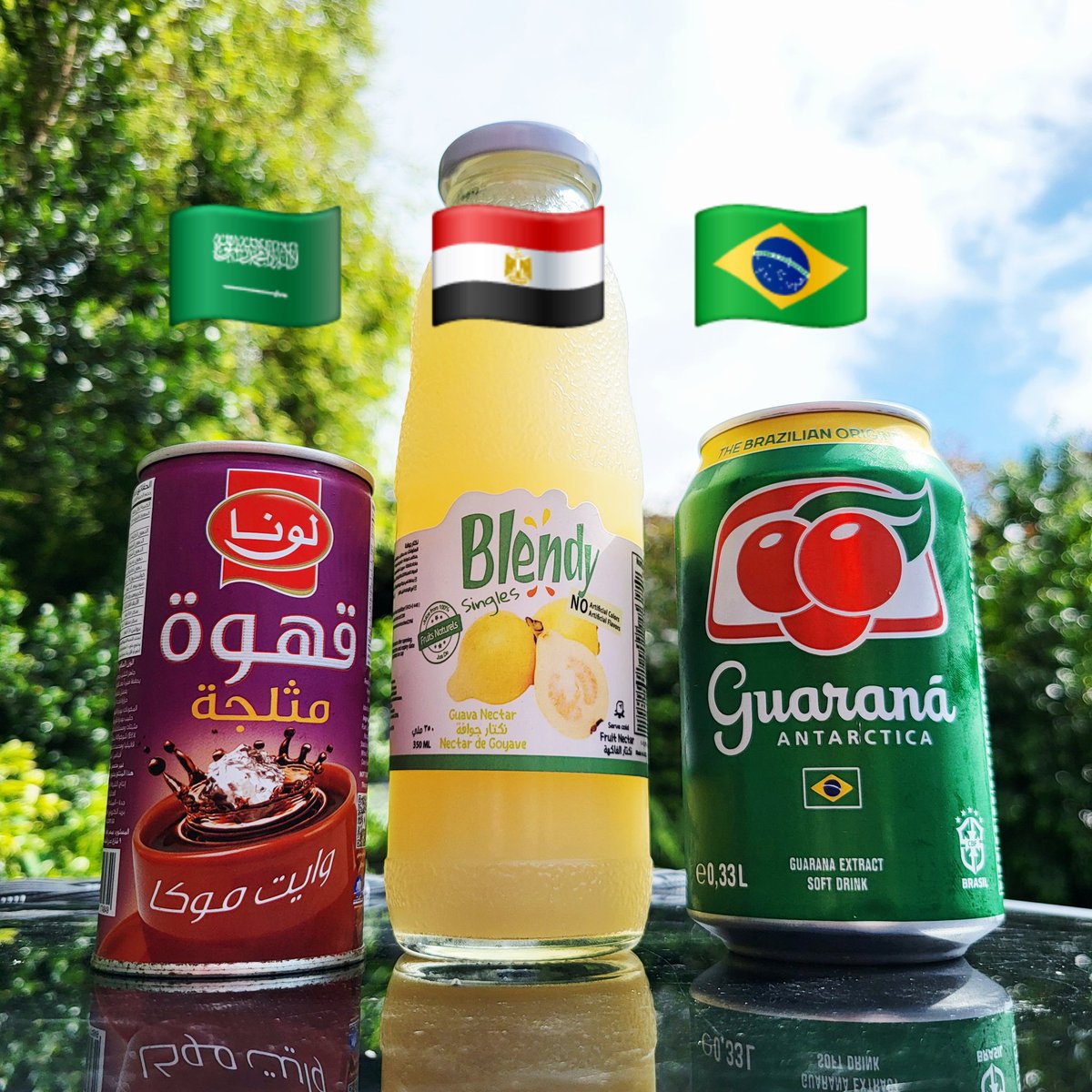 QuareSwally's tweet photo. Different kinds of finds as my quest for in-shop purchases of beverages from participating World Cup countries continues.
25. 🇸🇦 Saudi Arabia - Luna Iced Coffee
26. 🇪🇬 Egypt - Mom's Food Blendy Smoothie Guava
27. 🇧🇷 Brazil - Guaraná soft drink https://t.co/XGPLGNZzAH