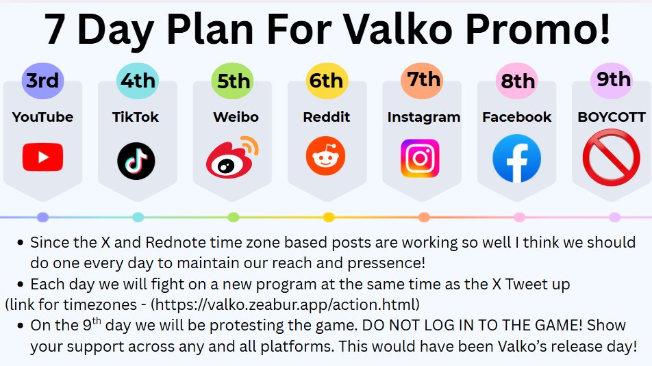 GabbyXValko's tweet photo. BATTLE PLAN FOR VALKO, keep up the fire and passion all week. hit them hard every day rather than once and slow down!

link for timezones : https://t.co/eNiFRarILO

#KeepValkoAlive #NoToValkoCancellation #BringValkoBack #JusticeforValko #Valko https://t.co/nk7tH5FpJx
