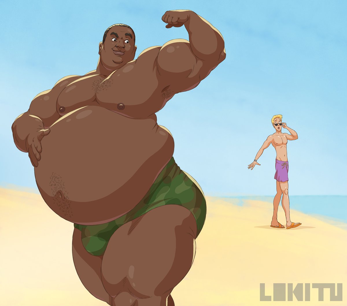 Lokitu2's tweet photo. Summer Tank, showing off the goods https://t.co/ORYeVFeqYb