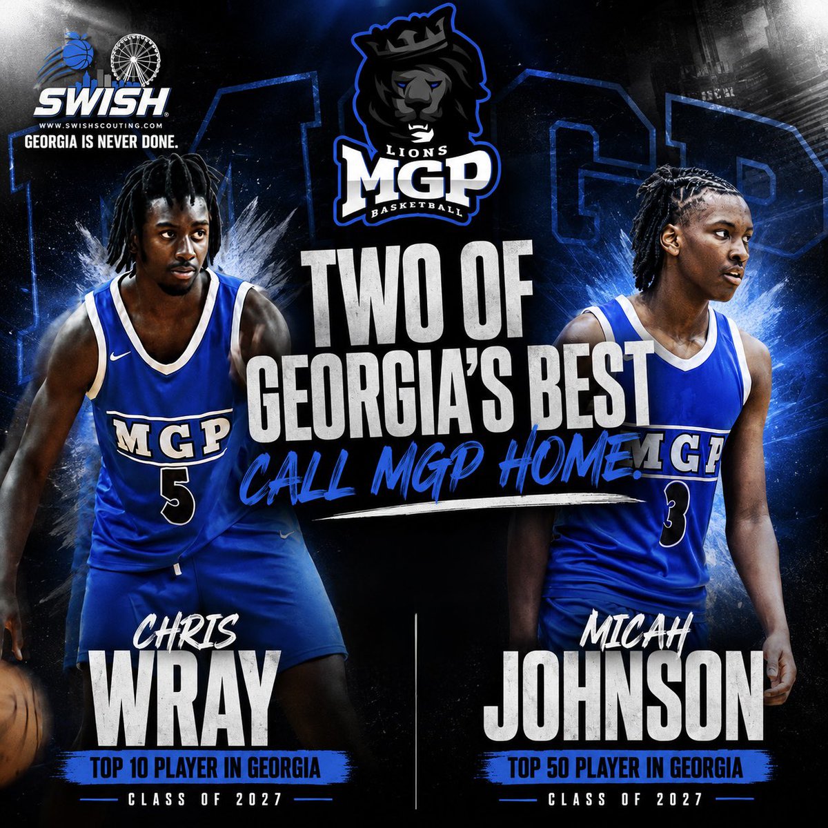 middle_prep's tweet photo. Congratulations to 6โ6 @ChrisWray1125 on being recognized as a Top 10 player in the state and 6โ7 @MicahJohnson_0 on earning Top 50 player in Georgia honors by @swish_scout!
The key to greatness is CONSISTENCY and we are just getting started! ๐๐
#MGP #Theโ๏ธ https://t.co/23f5hmYy84
