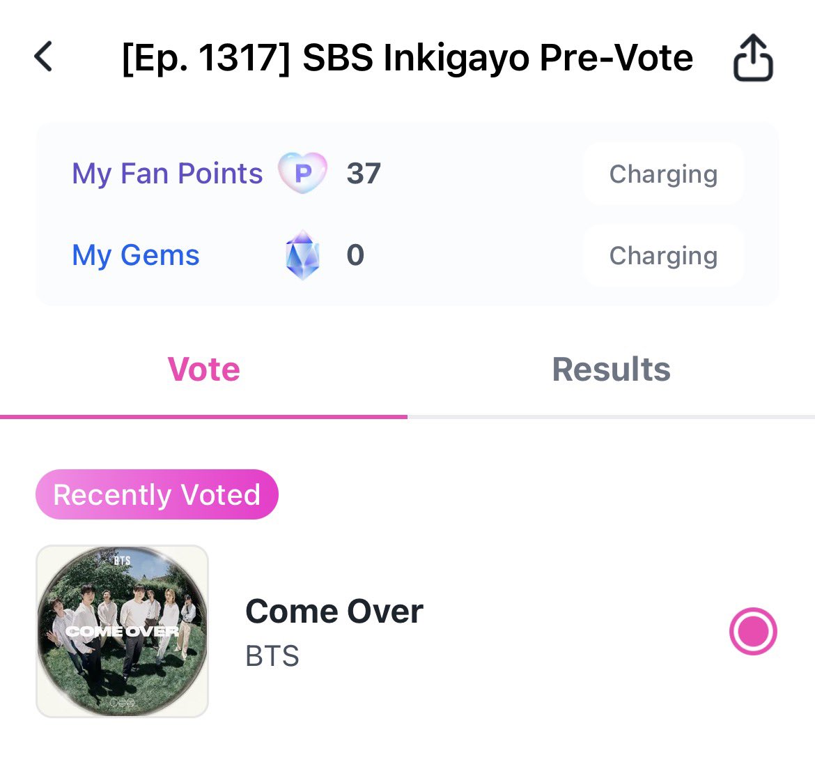 byvmint's tweet photo. 🚨 Pessoal 🚨
BTS tá concorrendo ao prêmio SBS INKIGAYO no app da LinC com COME OVER. Vamos votar:

- baixe o app LinC
- logue com seu email
- resgate pontos de fã fazendo missões e assistindo a anúncios
- pra 1 voto sao usados 30 pontos de fã
- limite 10 votos por dia

Abaixo thread com mais informações: